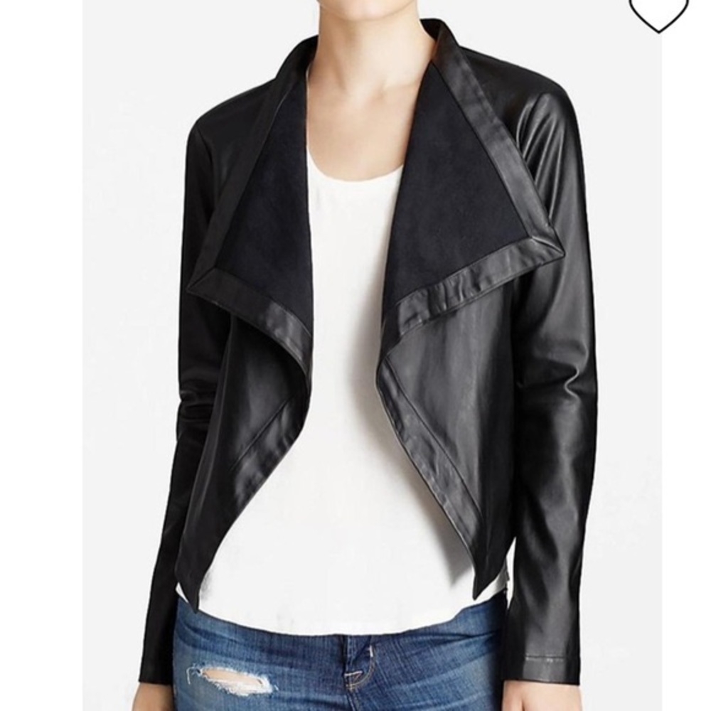 BB Dakota Faux Leather Jacket Black